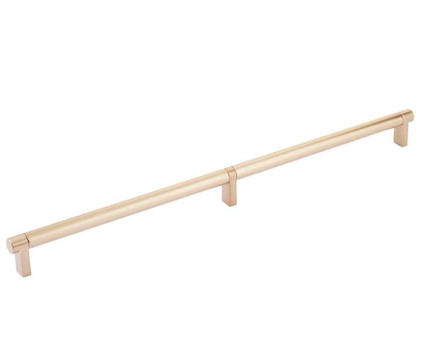 Emtek - Concealed Surface, Select Appliance Pull 24 Inch C-C, Rectangular Stem, Smooth Bar