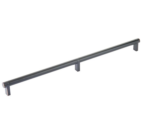 Emtek - Concealed Surface, Select Appliance Pull 24 Inch C-C, Rectangular Stem, Smooth Bar