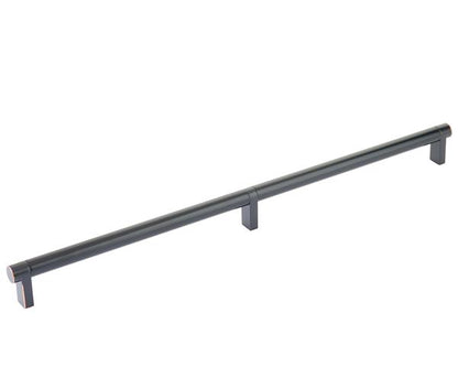 Emtek - Concealed Surface, Select Appliance Pull 24 Inch C-C, Rectangular Stem, Smooth Bar