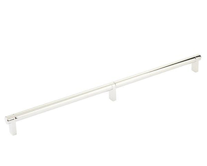 Emtek - Back to Back, Select Appliance Pull 24 Inch C-C, Rectangular Stem, Smooth Bar