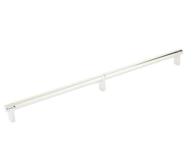 Emtek - Concealed Surface, Select Appliance Pull 24 Inch C-C, Rectangular Stem, Smooth Bar