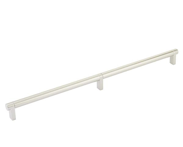 Emtek - Back to Back, Select Appliance Pull 24 Inch C-C, Rectangular Stem, Smooth Bar