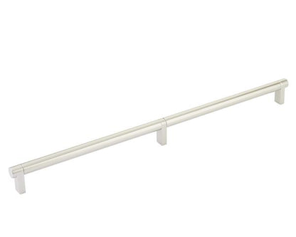 Emtek - Concealed Surface, Select Appliance Pull 24 Inch C-C, Rectangular Stem, Smooth Bar