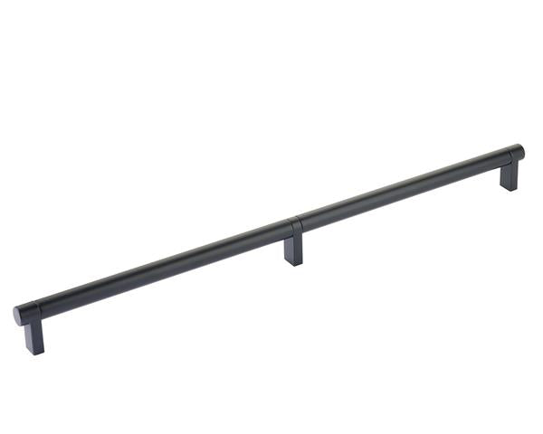 Emtek - Concealed Surface, Select Appliance Pull 24 Inch C-C, Rectangular Stem, Smooth Bar