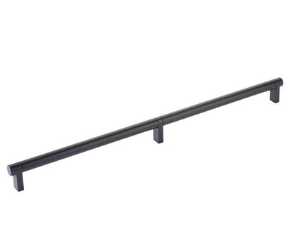 Emtek - Concealed Surface, Select Appliance Pull 24 Inch C-C, Rectangular Stem, Smooth Bar