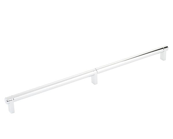 Emtek - Concealed Surface, Select Appliance Pull 24 Inch C-C, Rectangular Stem, Smooth Bar