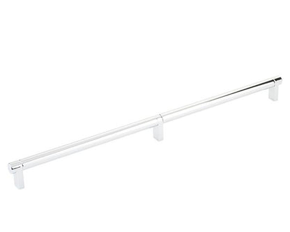 Emtek - Concealed Surface, Select Appliance Pull 24 Inch C-C, Rectangular Stem, Smooth Bar