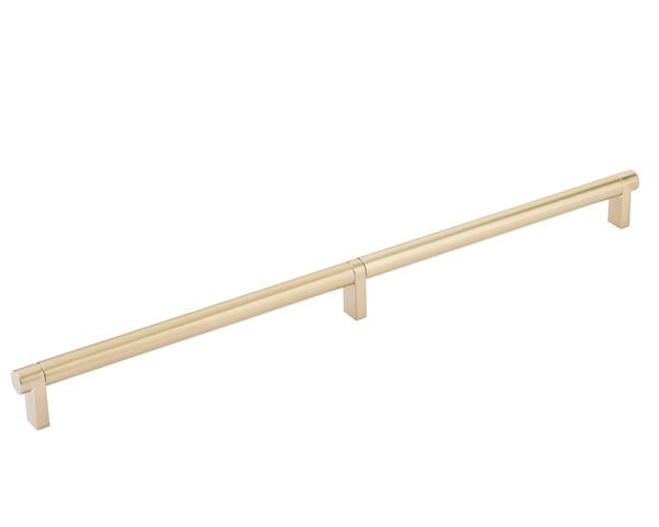 Emtek - Concealed Surface, Select Appliance Pull 24 Inch C-C, Rectangular Stem, Smooth Bar