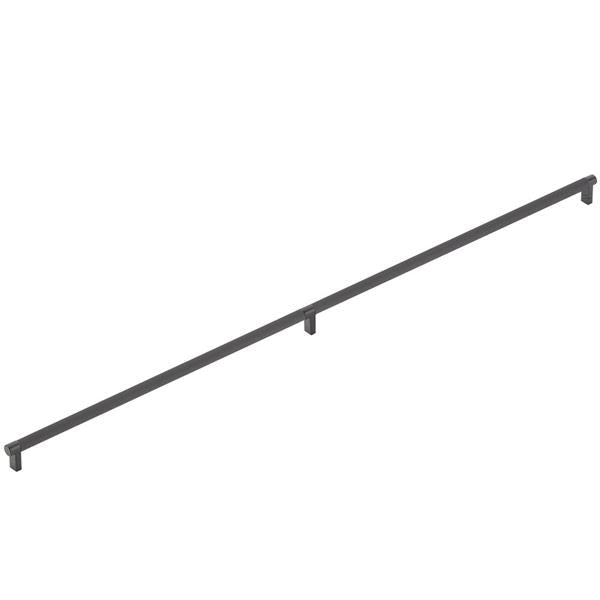 Emtek - Select Appliance Pull 36 Inch C-C, Rectangular Stem, Knurled Bar