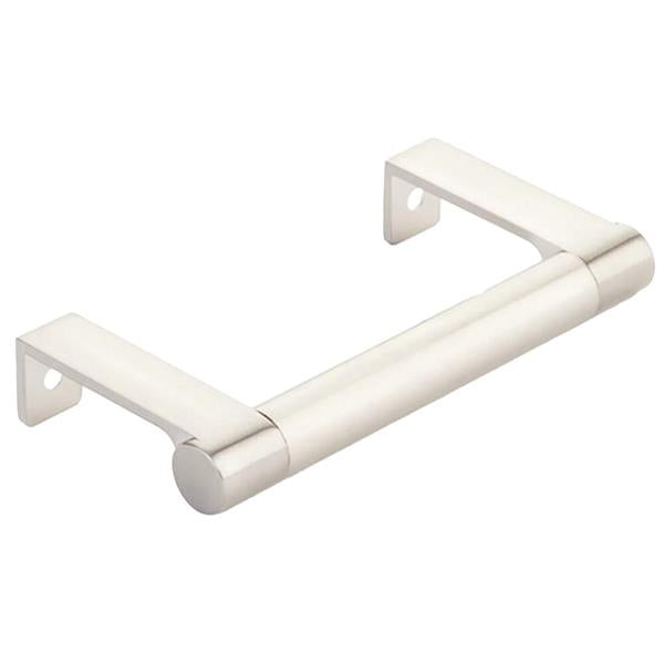 Emtek - Select Cabinet Edge Pull 3-3/4 Inch c-c, Round Edge Stem, Smooth Bar