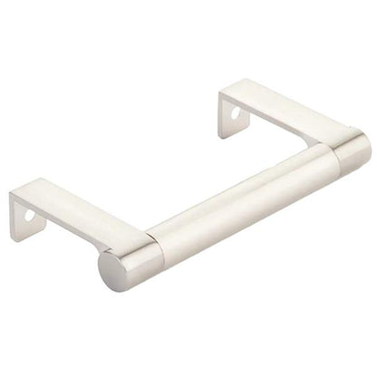 Emtek - Select Cabinet Edge Pull 3-3/4 Inch c-c, Round Edge Stem, Smooth Bar