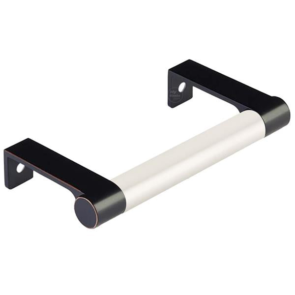Emtek - Select Cabinet Edge Pull 3-3/4 Inch c-c, Round Edge Stem, Smooth Bar