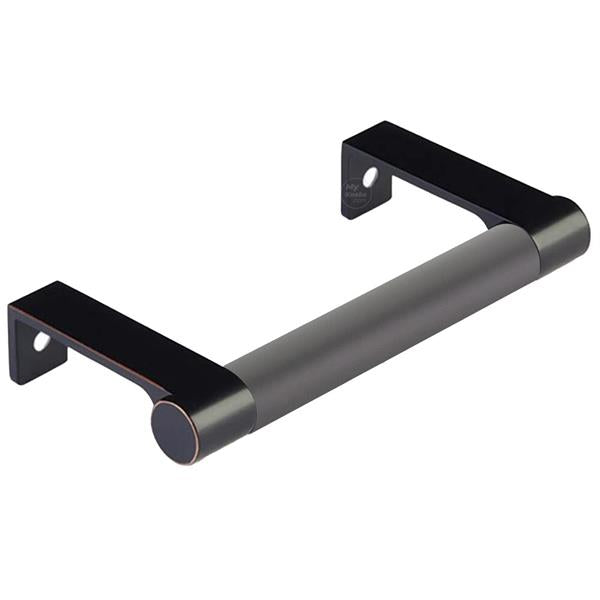 Emtek - Select Cabinet Edge Pull 3-3/4 Inch c-c, Round Edge Stem, Smooth Bar