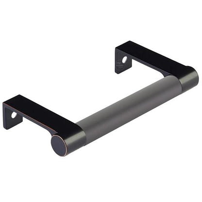 Emtek - Select Cabinet Edge Pull 3-3/4 Inch c-c, Round Edge Stem, Smooth Bar