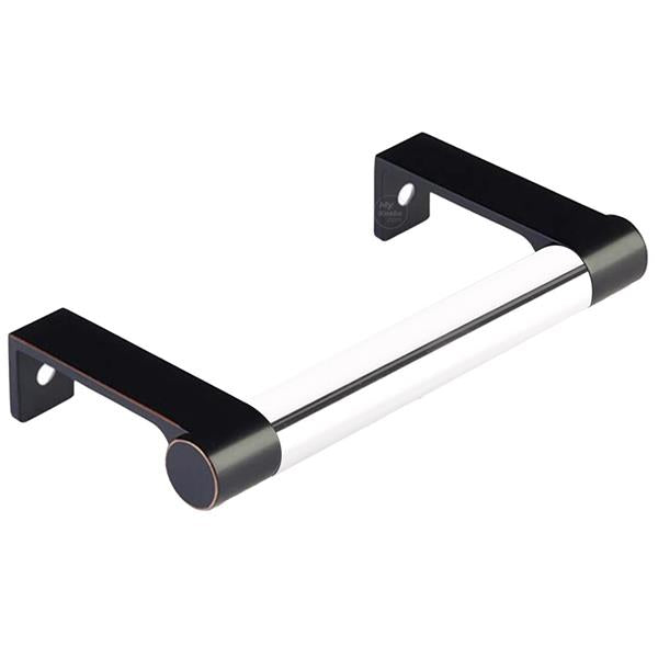 Emtek - Select Cabinet Edge Pull 3-3/4 Inch c-c, Round Edge Stem, Smooth Bar