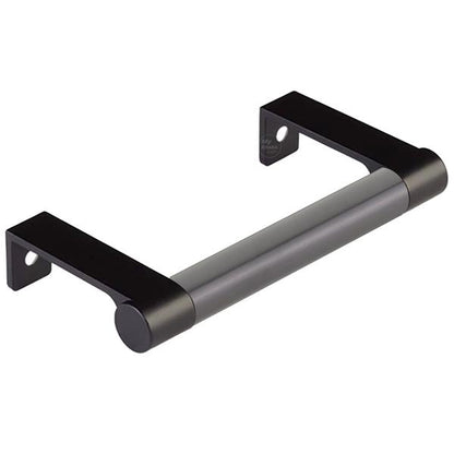 Emtek - Select Cabinet Edge Pull 3-3/4 Inch c-c, Round Edge Stem, Smooth Bar