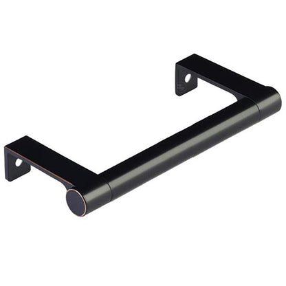 Emtek - Select Cabinet Edge Pull 4-1/4 Inch c-c, Round Edge Stem, Smooth Bar