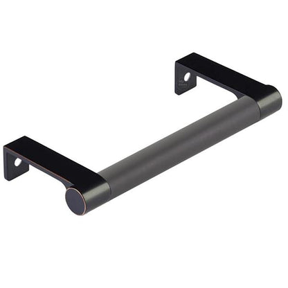 Emtek - Select Cabinet Edge Pull 4-1/4 Inch c-c, Round Edge Stem, Smooth Bar