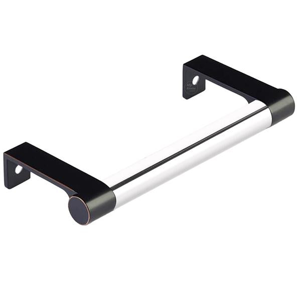Emtek - Select Cabinet Edge Pull 4-1/4 Inch c-c, Round Edge Stem, Smooth Bar