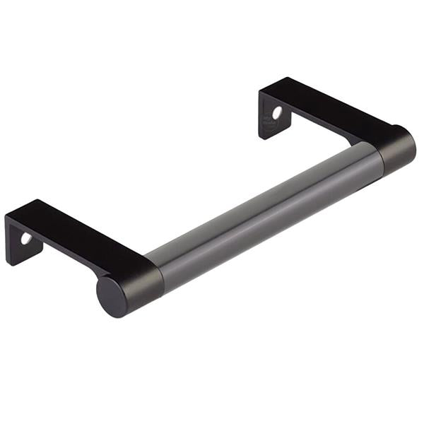 Emtek - Select Cabinet Edge Pull 4-1/4 Inch c-c, Round Edge Stem, Smooth Bar