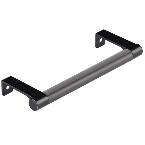 Emtek - Select Cabinet Edge Pull 5-1/4 Inch c-c, Round Edge Stem, Smooth Bar