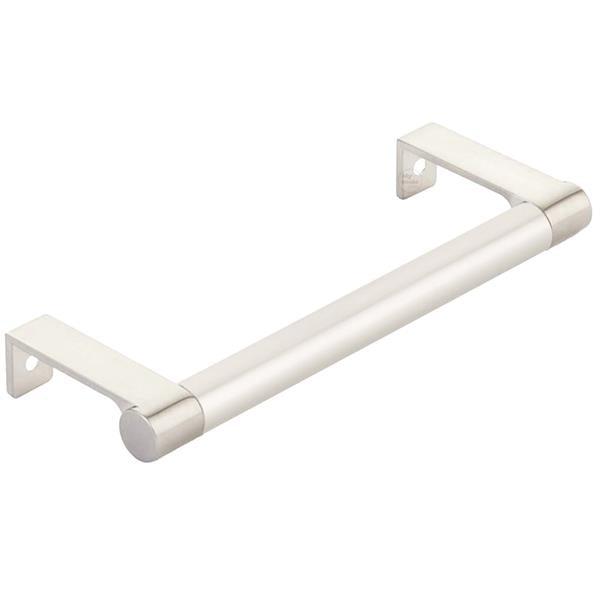 Emtek - Select Cabinet Edge Pull 5-1/4 Inch c-c, Round Edge Stem, Smooth Bar