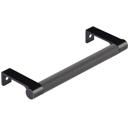 Emtek - Select Cabinet Edge Pull 5-1/4 Inch c-c, Round Edge Stem, Smooth Bar