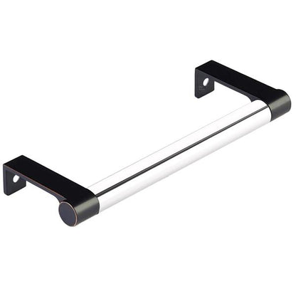 Emtek - Select Cabinet Edge Pull 5-1/4 Inch c-c, Round Edge Stem, Smooth Bar