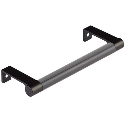 Emtek - Select Cabinet Edge Pull 5-1/4 Inch c-c, Round Edge Stem, Smooth Bar