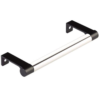 Emtek - Select Cabinet Edge Pull 5-1/4 Inch c-c, Round Edge Stem, Smooth Bar