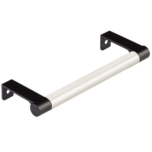 Emtek - Select Cabinet Edge Pull 5-1/4 Inch c-c, Round Edge Stem, Smooth Bar