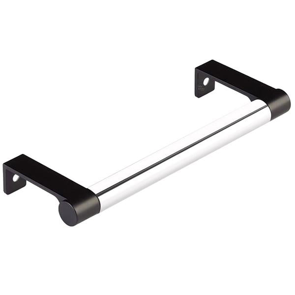Emtek - Select Cabinet Edge Pull 5-1/4 Inch c-c, Round Edge Stem, Smooth Bar