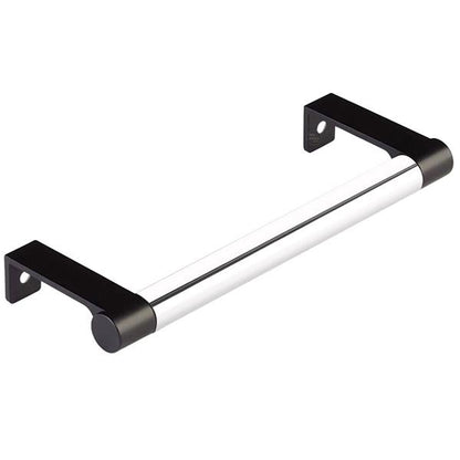 Emtek - Select Cabinet Edge Pull 5-1/4 Inch c-c, Round Edge Stem, Smooth Bar