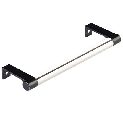 Emtek - Select Cabinet Edge Pull 6-1/4 Inch c-c, Round Edge Stem, Smooth Bar
