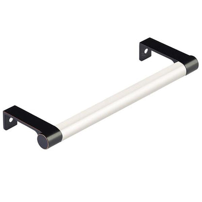 Emtek - Select Cabinet Edge Pull 6-1/4 Inch c-c, Round Edge Stem, Smooth Bar