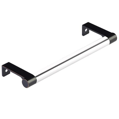 Emtek - Select Cabinet Edge Pull 6-1/4 Inch c-c, Round Edge Stem, Smooth Bar