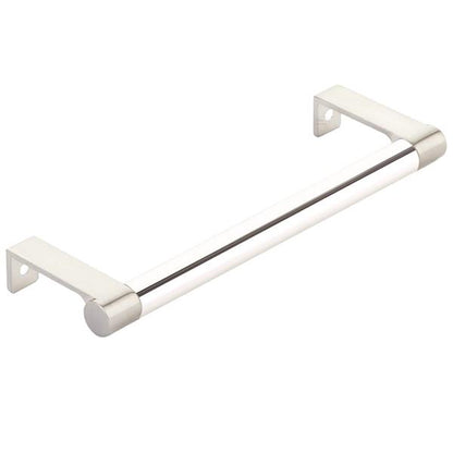 Emtek - Select Cabinet Edge Pull 6-1/4 Inch c-c, Round Edge Stem, Smooth Bar