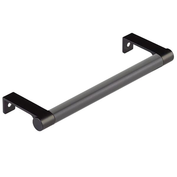Emtek - Select Cabinet Edge Pull 6-1/4 Inch c-c, Round Edge Stem, Smooth Bar