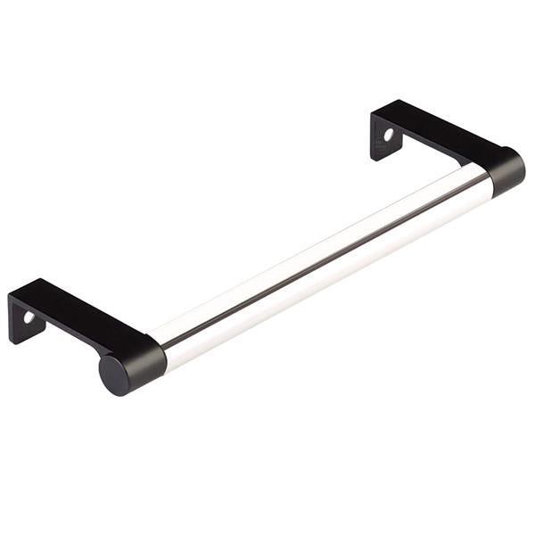 Emtek - Select Cabinet Edge Pull 6-1/4 Inch c-c, Round Edge Stem, Smooth Bar
