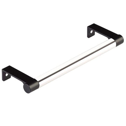 Emtek - Select Cabinet Edge Pull 6-1/4 Inch c-c, Round Edge Stem, Smooth Bar