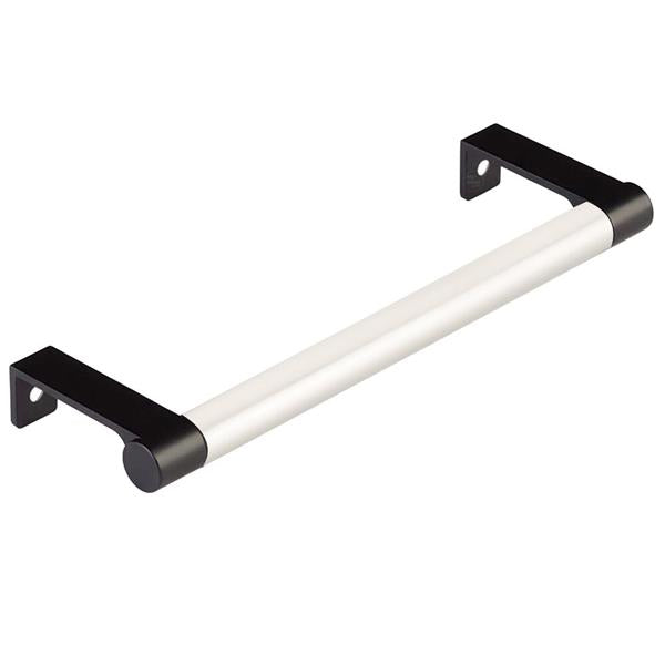 Emtek - Select Cabinet Edge Pull 6-1/4 Inch c-c, Round Edge Stem, Smooth Bar