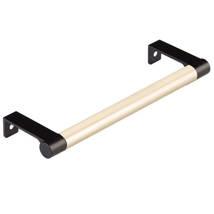 Emtek - Select Cabinet Edge Pull 6-1/4 Inch c-c, Round Edge Stem, Smooth Bar