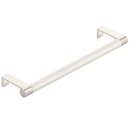 Emtek - Select Cabinet Edge Pull 8-1/4 Inch c-c, Round Edge Stem, Knurled Bar