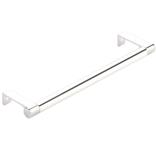 Emtek - Select Cabinet Edge Pull 8-1/4 Inch c-c, Round Edge Stem, Smooth Bar