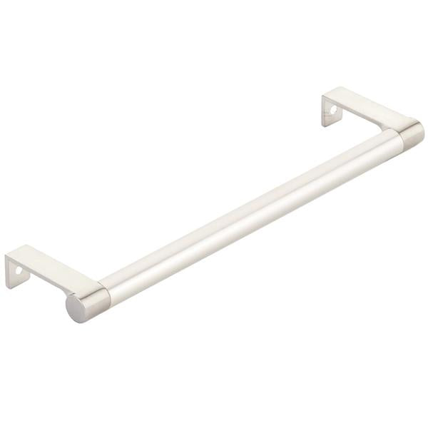 Emtek - Select Cabinet Edge Pull 8-1/4 Inch c-c, Round Edge Stem, Smooth Bar