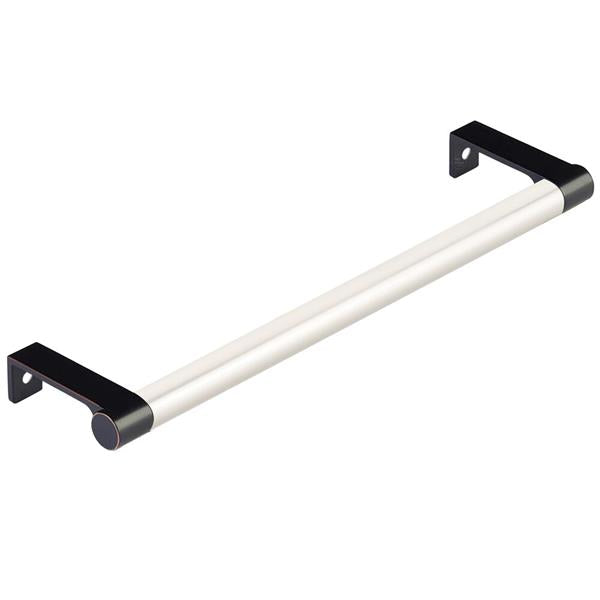 Emtek - Select Cabinet Edge Pull 8-1/4 Inch c-c, Round Edge Stem, Smooth Bar
