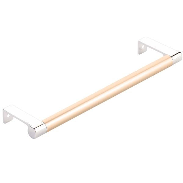 Emtek - Select Cabinet Edge Pull 8-1/4 Inch c-c, Round Edge Stem, Smooth Bar