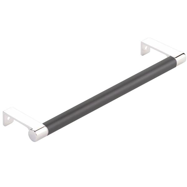 Emtek - Select Cabinet Edge Pull 8-1/4 Inch c-c, Round Edge Stem, Smooth Bar