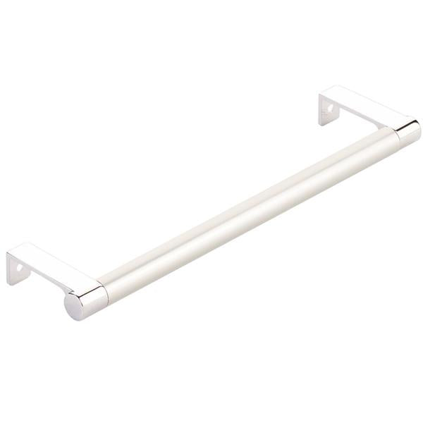 Emtek - Select Cabinet Edge Pull 8-1/4 Inch c-c, Round Edge Stem, Smooth Bar
