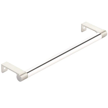 Emtek - Select Cabinet Edge Pull 8-1/4 Inch c-c, Round Edge Stem, Smooth Bar